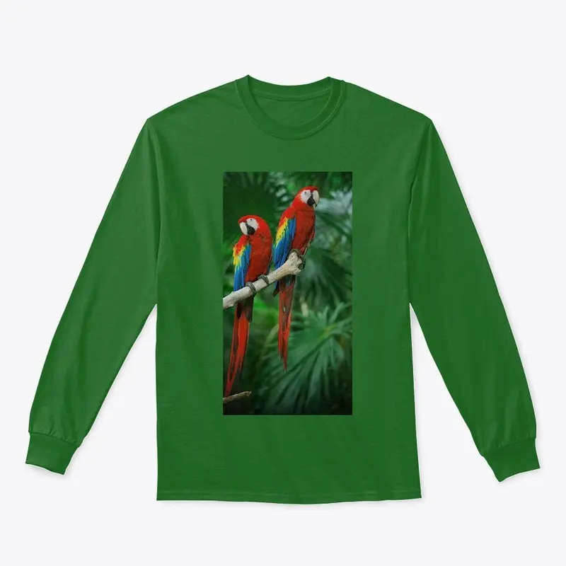 Red green tee shirt 