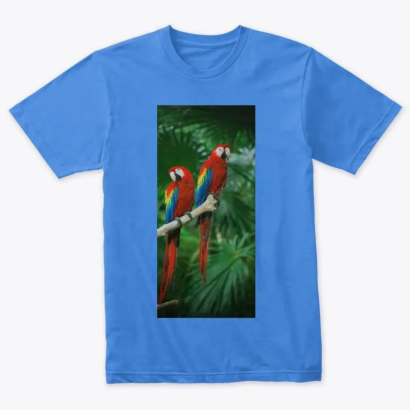 Red green tee shirt 